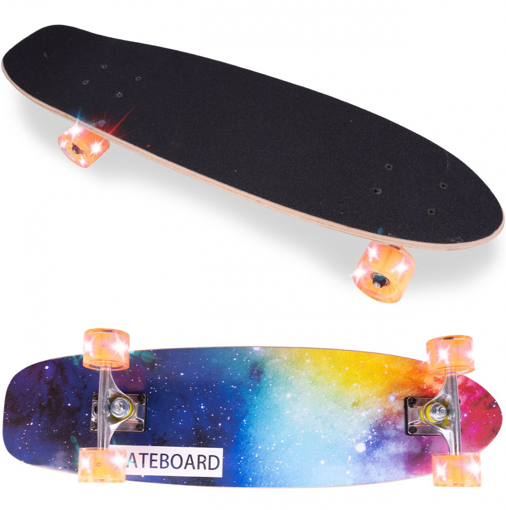 Skateboard Malplay cu Roti LED Multicolor - imagine 7