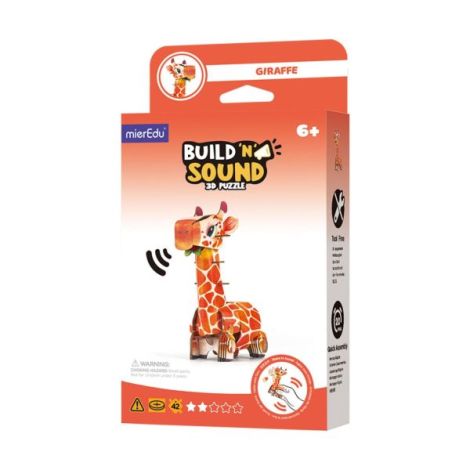 Puzzle 3D Sunete Girafa Mieredu 58 Piese