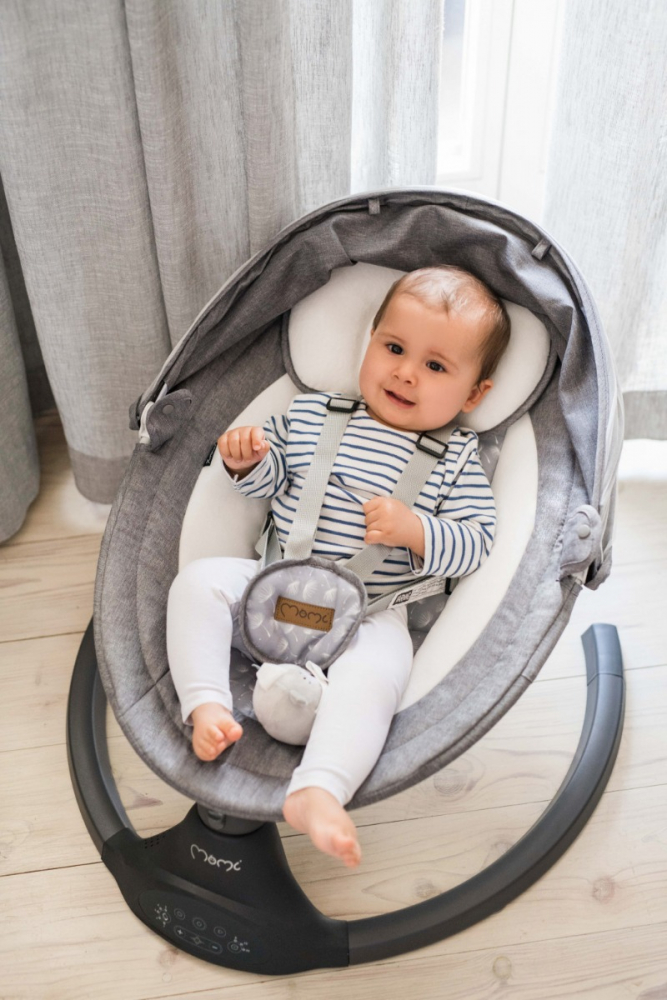Balansoar Electric MoMi Lami Dark Grey - imagine 5