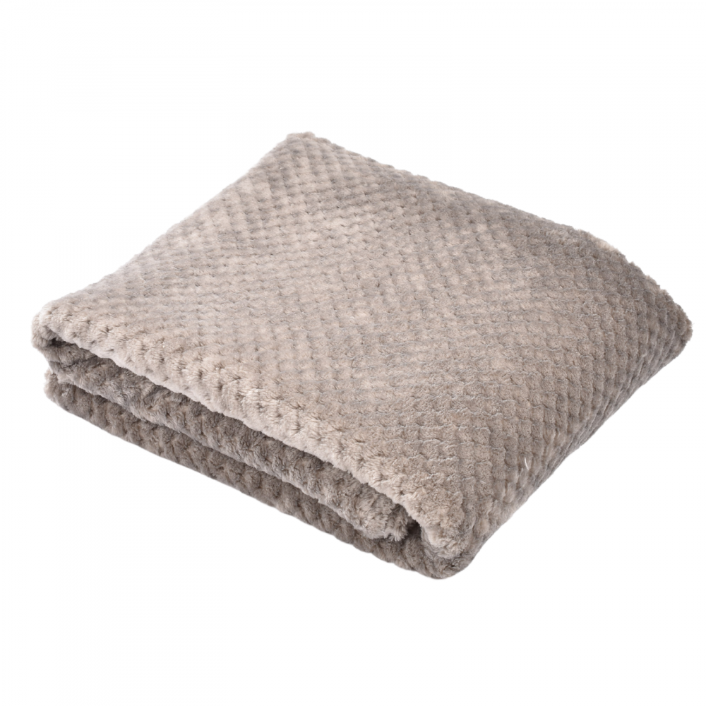 Paturica Baby Fleece Gri Confort Family 90x110 cm - imagine 2