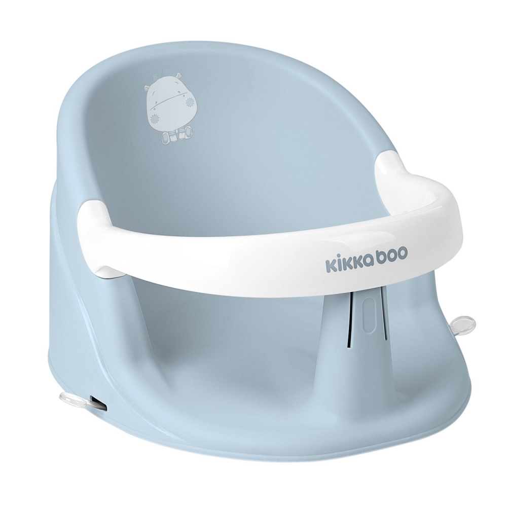 Scaun Baie KikkaBoo Hippo Blue cu Ventuze - imagine 3