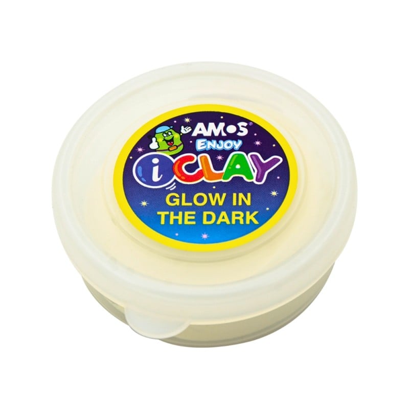 Plastilina iClay Fosforescentă Roz 18g Amos