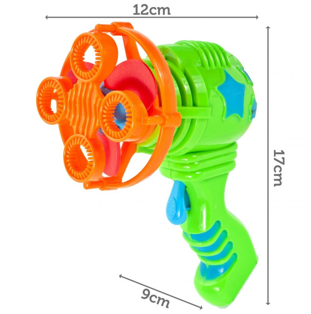 Pistol Baloane Sapun Malplay Green | Jucarii Exterior - imagine 2