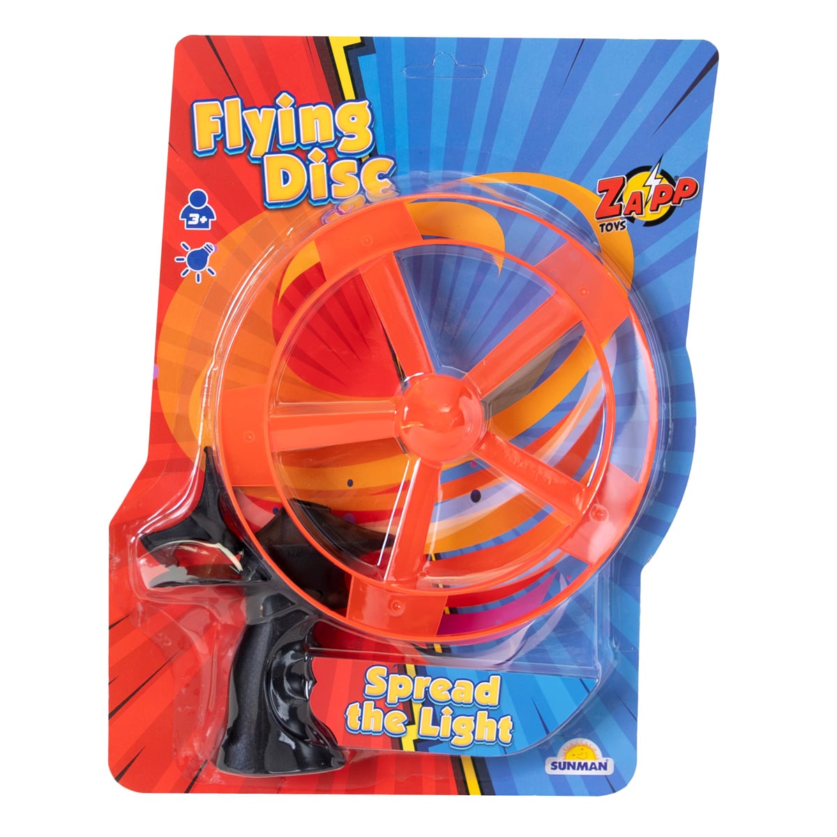 Lansator Disc cu Lumini Zapp Toys Rosu