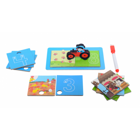 Joc educativ Fermierul Isteț Chalk and Chuckles - imagine 4