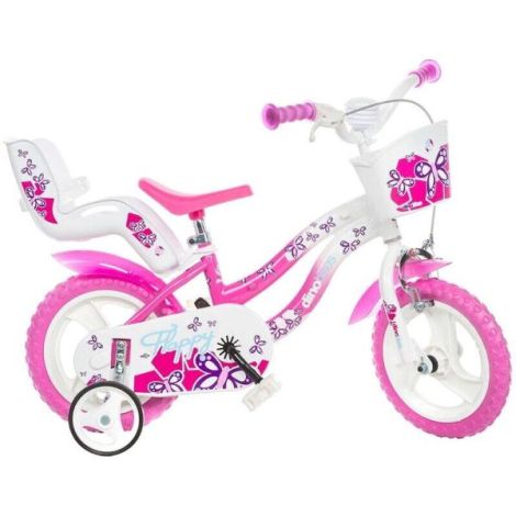 Bicicleta Dino Bikes Flappy 12" pentru Fete