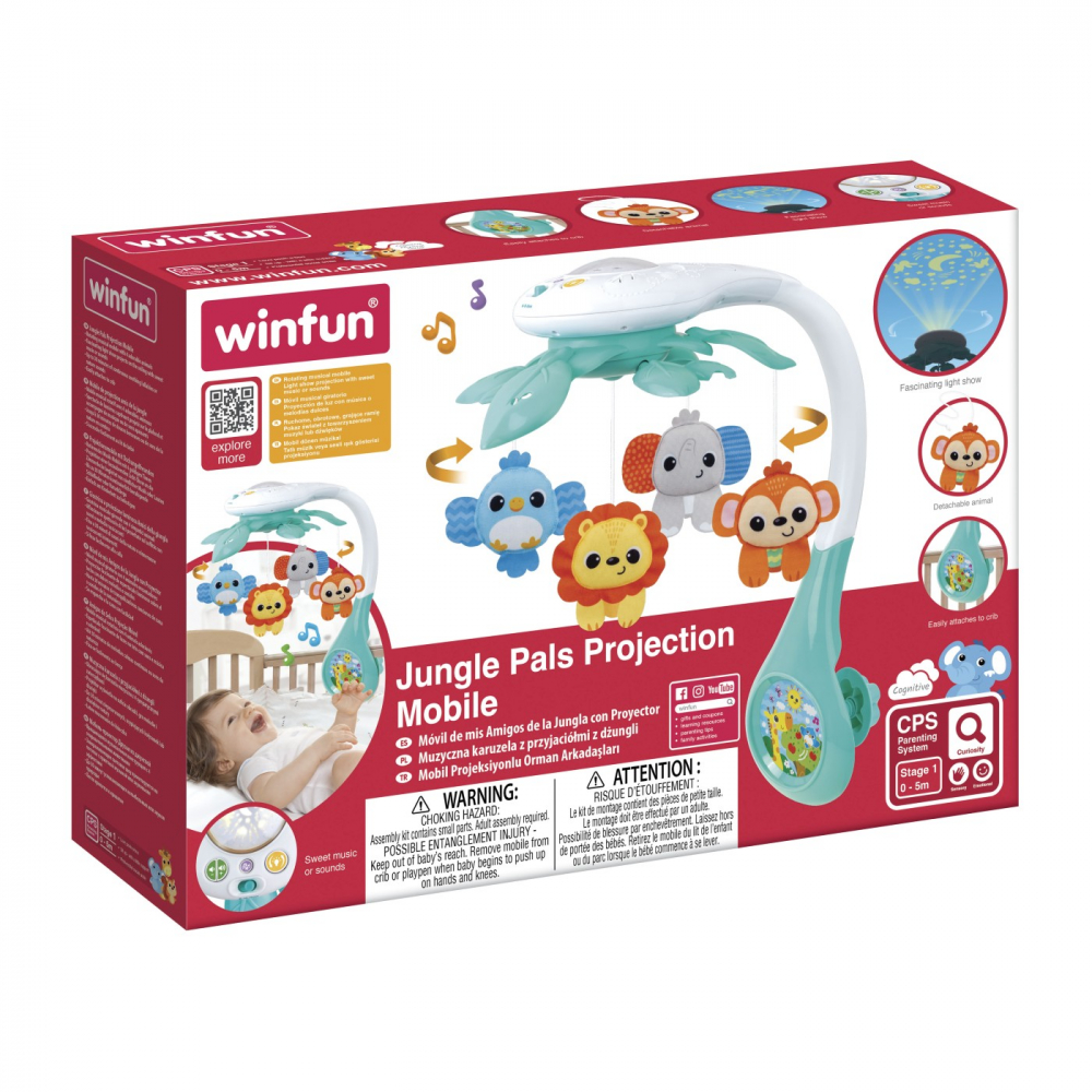 Carusel Muzical Winfun Jungle Animalute - imagine 3