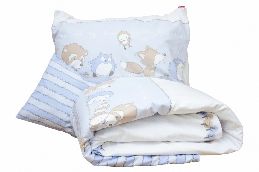 Lenjerie Pat KidsDecor Odette Blue, Bumbac, 3 Piese - imagine 5