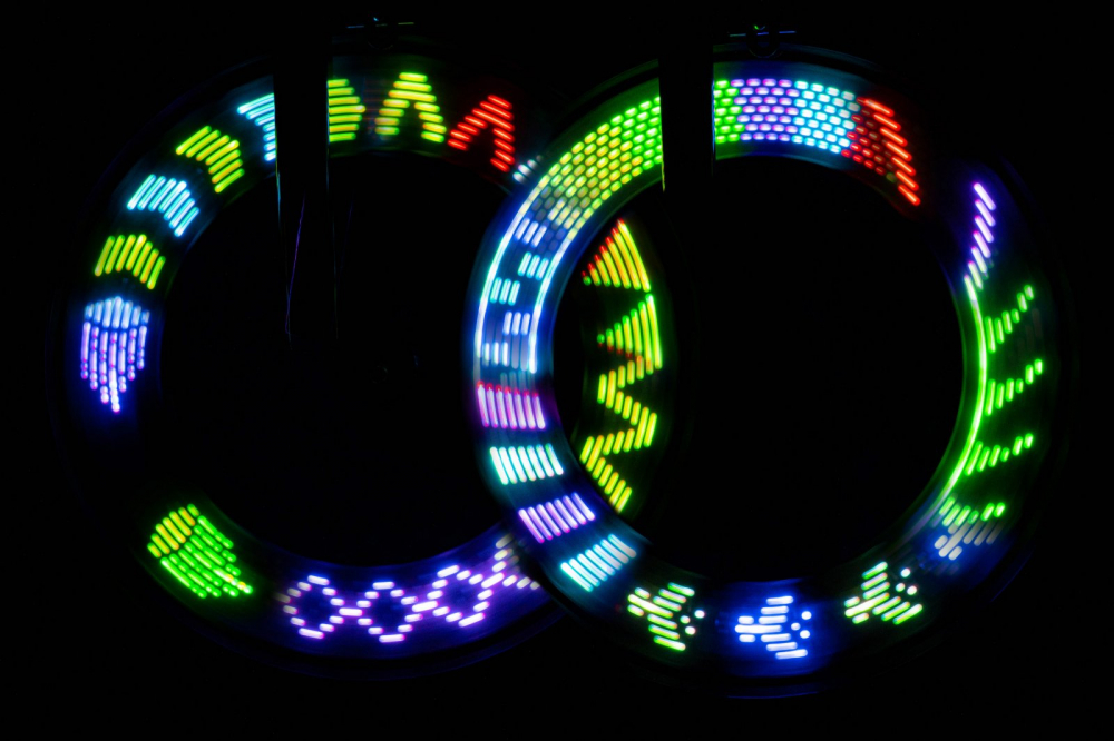 ShapeBrightz - Lumină LED Animatedă pentru Spite Bicicletă - imagine 8