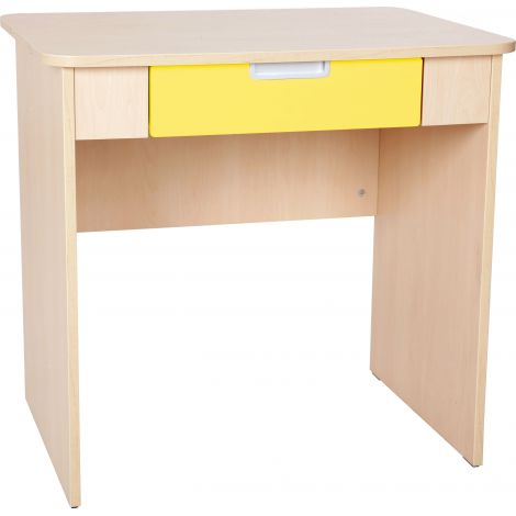 Birou Quadro Galben cu Sertar Moje Bambino