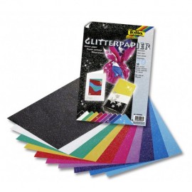 Hartie Glitter Colorată Mare Set 10 Coli