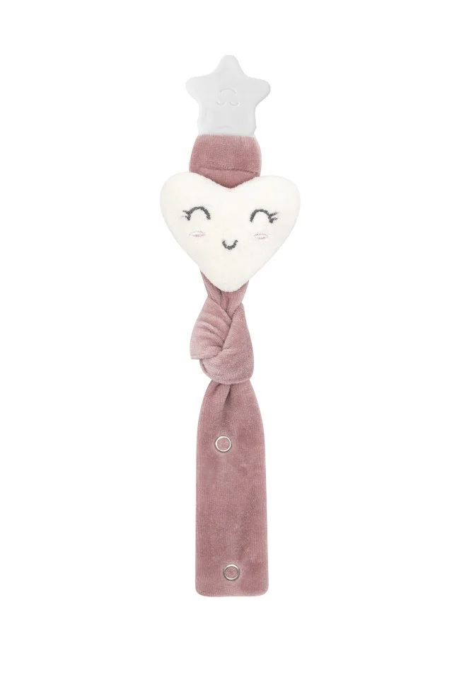 Lanț Suzeță BabyJem Heart Pink Anti-Pierdere - imagine 3