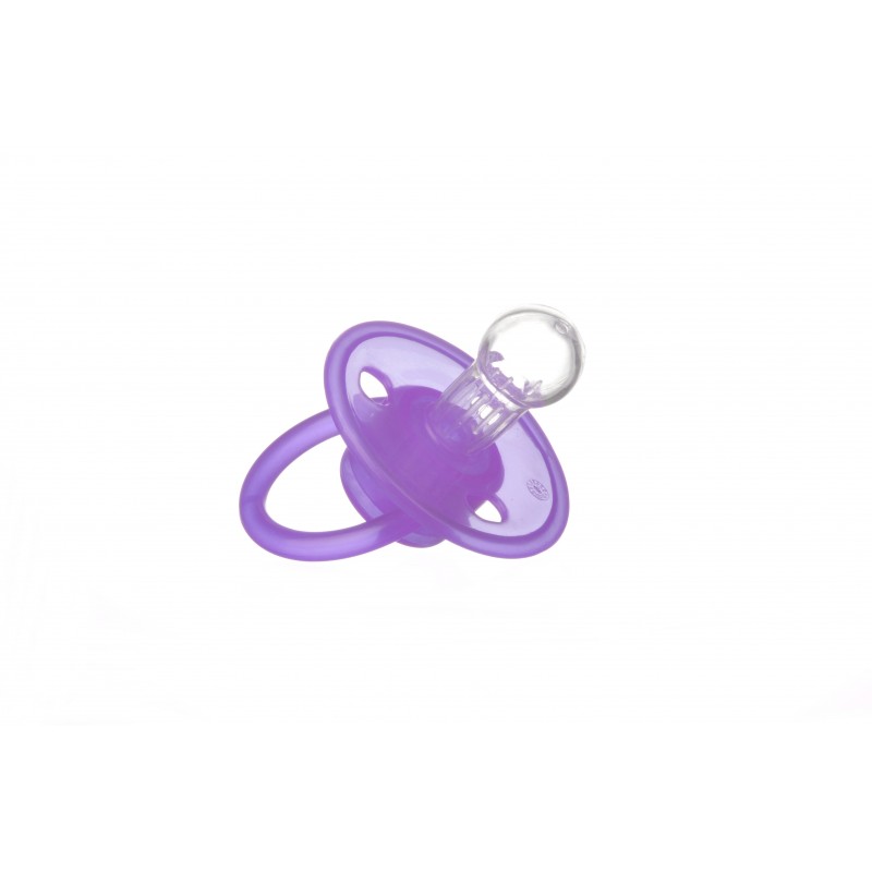 Suzeta silicon rotundă Minut Baby 3+ mov - imagine 2
