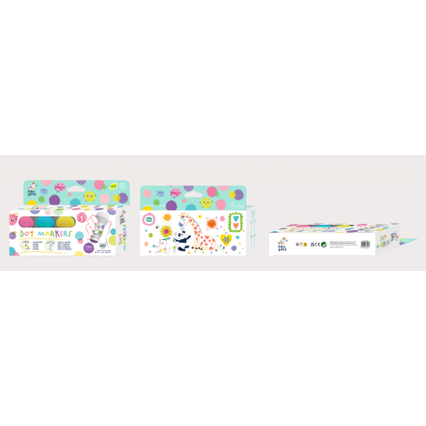 Carioci Lavabile Dot Markers Pastel Haku Yoka - imagine 4