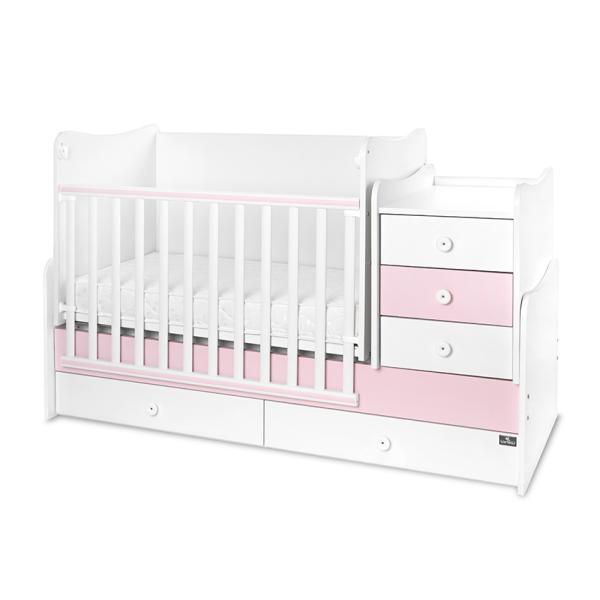 Lorelli Maxi Plus Trio White - Pat transformabil 3-în-1 - imagine 2