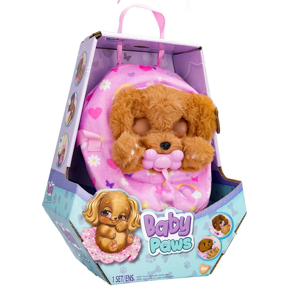Baby Paws Catel Cocker Interactiv, 30 cm, Accesorii Incluse