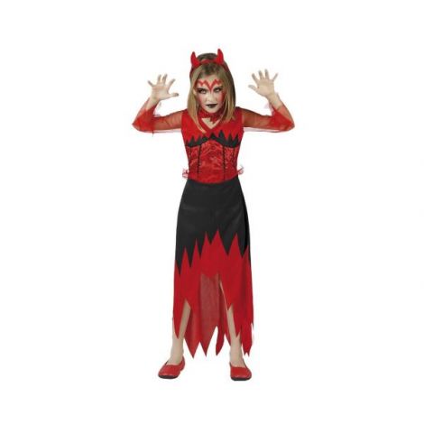 Costum Diavoliță Atosa Fetite 7-8 Ani