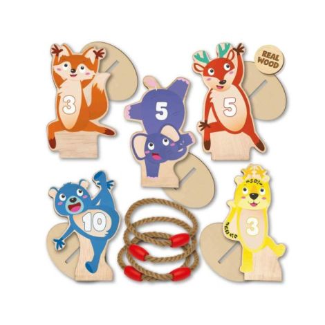 Joc Ring Toss Lemn pentru Exterior - Ses Creative - imagine 2