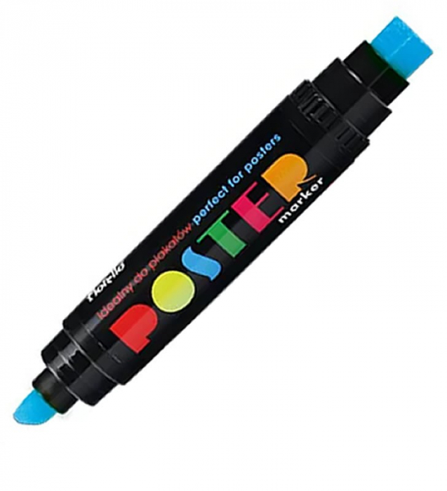 Marker Fiorello 2 capete permanent albastru