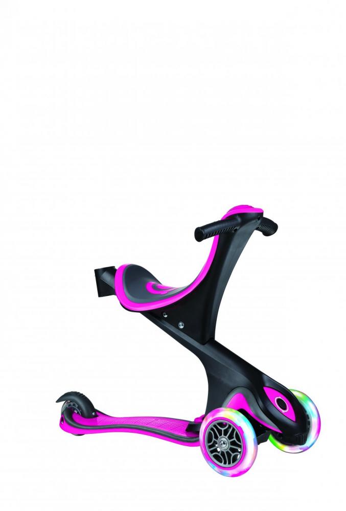 Trotineta Globber Evo Comfort 4in1 Roz LED - imagine 3