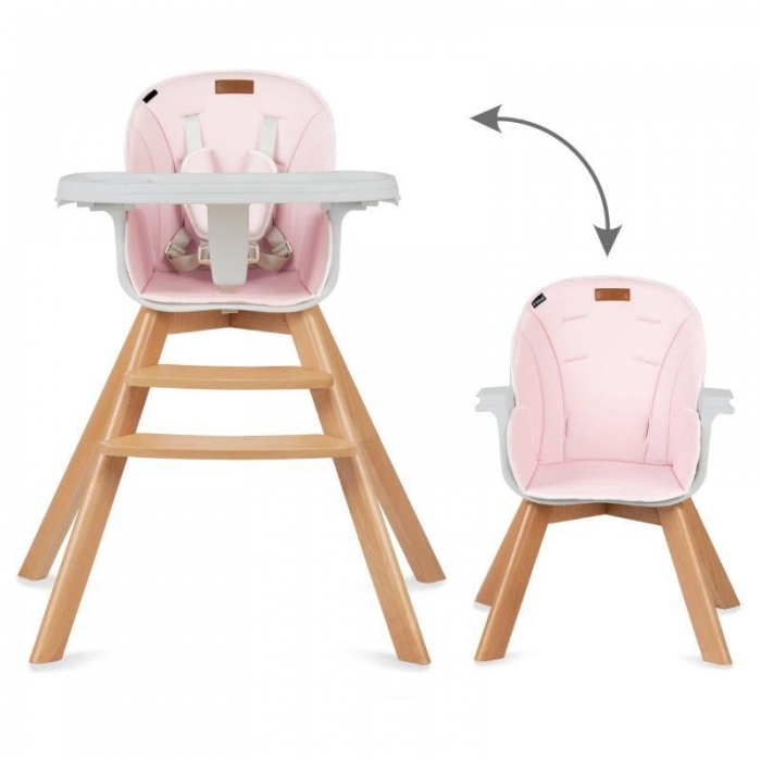 Scaun de masa Kidwell Nobis Roz, Stil Scandinav - imagine 5
