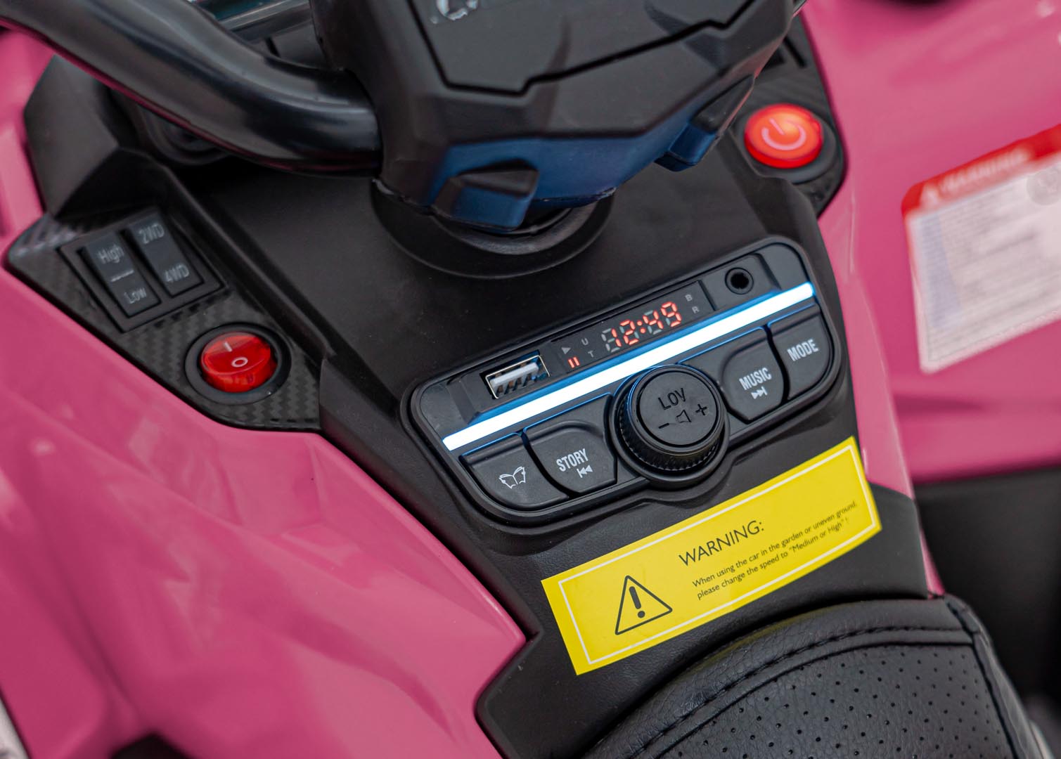 ATV Electric Can-Am Roz 12V 2 Locuri cu Telecomanda - imagine 9