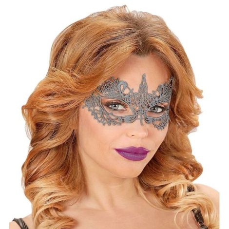 Masca Dantela Argintie Widmann | Carnaval Elegante - imagine 2
