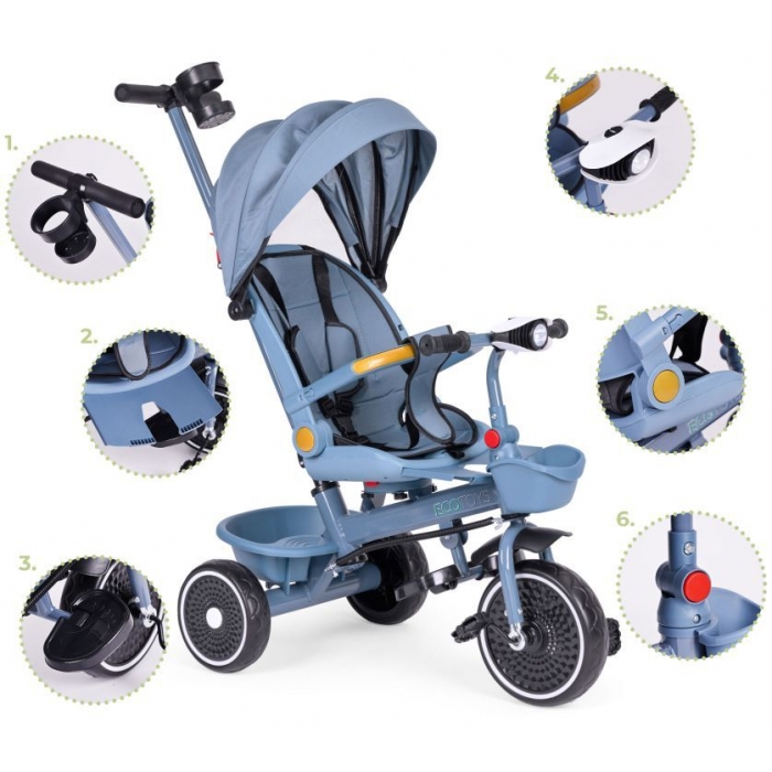 Tricicleta Ecotoys 2in1 pentru Copii - imagine 7