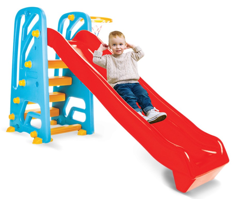 Tobogan Pilsan Wavy Slide cu Cos de Baschet - imagine 6