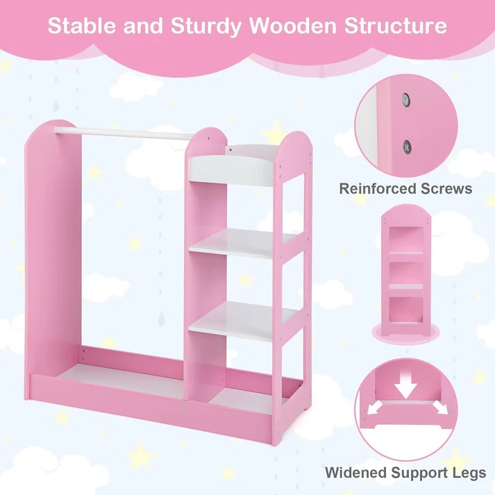 Stand Haine Copii Ginger Home Pink - imagine 7