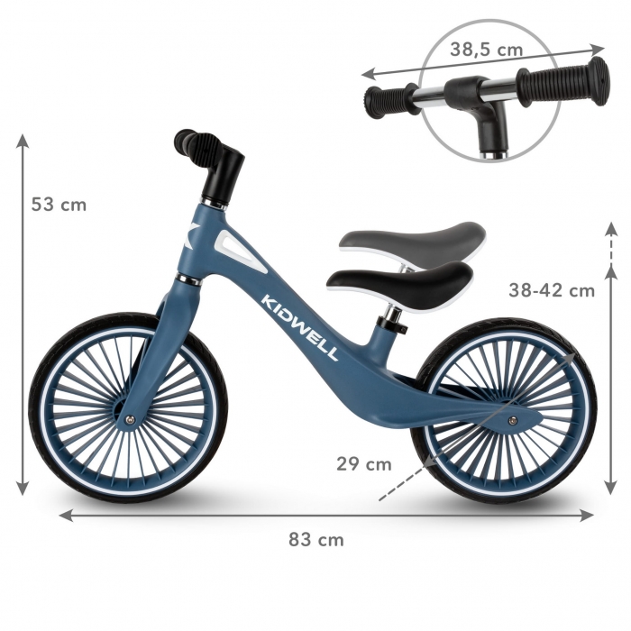 Bicicleta Fara Pedale Kidwell NIX - Invata Echilibrul - imagine 8