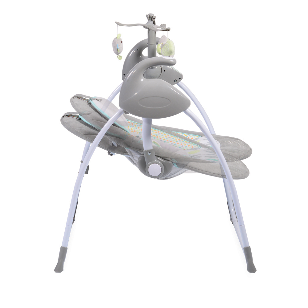 Leagan Electric Cangaroo Sweet Star+ Grey, cu Conectare Priză - imagine 3