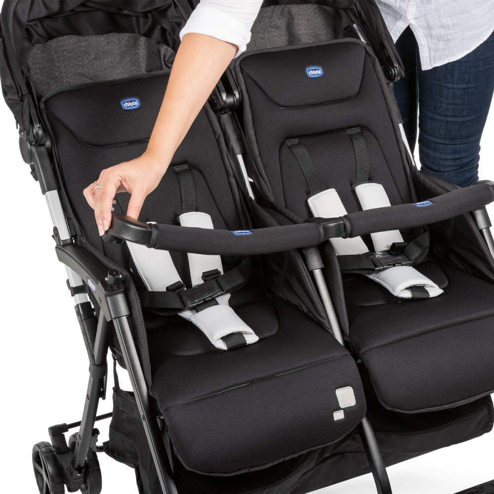 Carucior Gemeni Chicco Ohlala Black Night, Usor si Compact - imagine 9