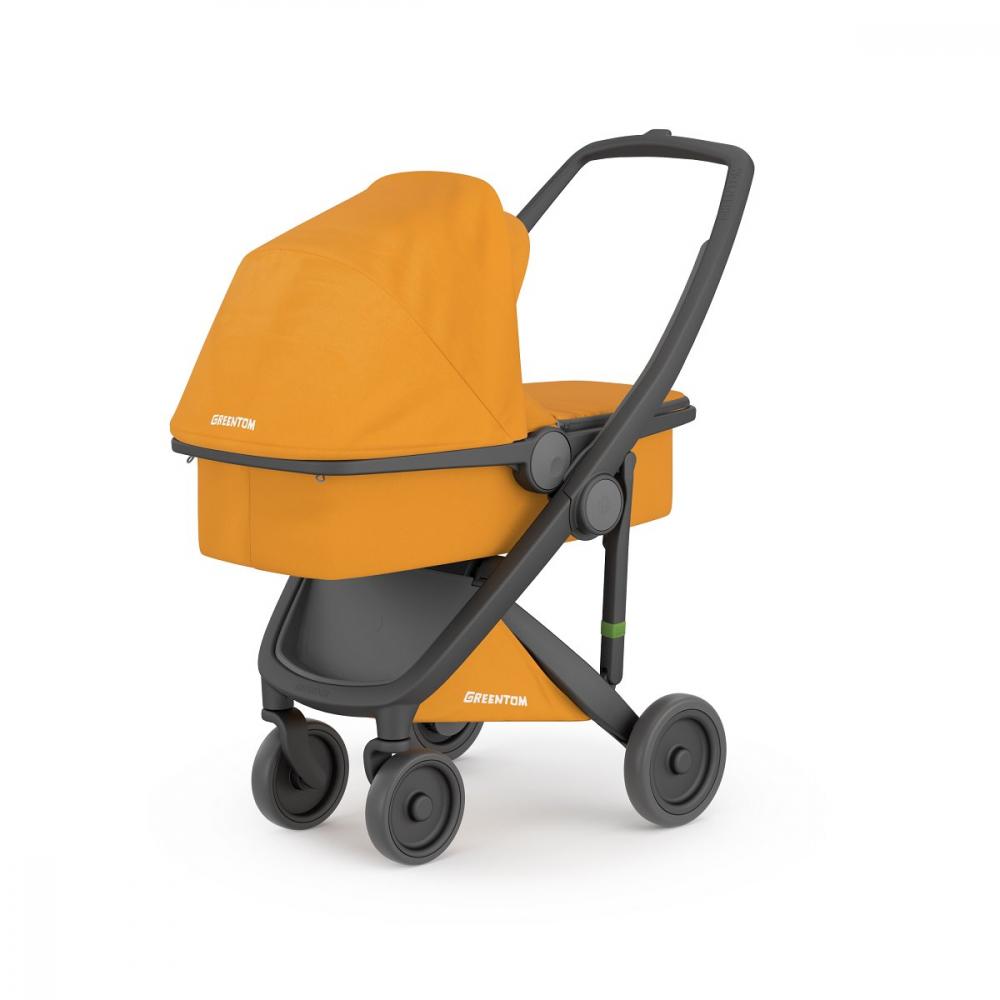 Carucior 2 in 1 Greentom 100% Ecologic Black Sunflower - imagine 3