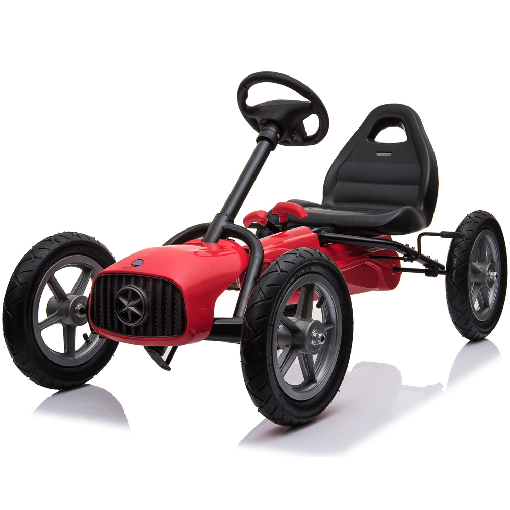 Kart Pedale Corssa Kidscare Rosu | Roti Gonflabile - imagine 5