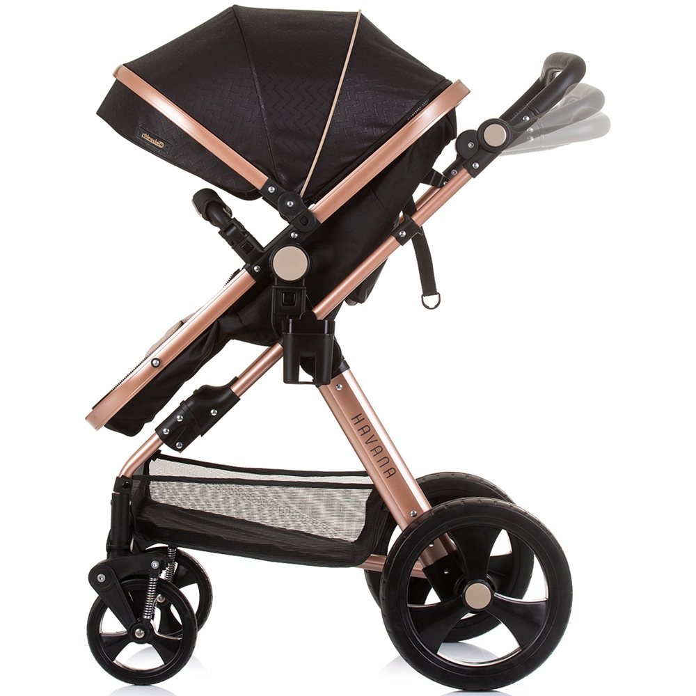 Carucior Chipolino Havana 2 in 1 Obsidian Gold - imagine 8