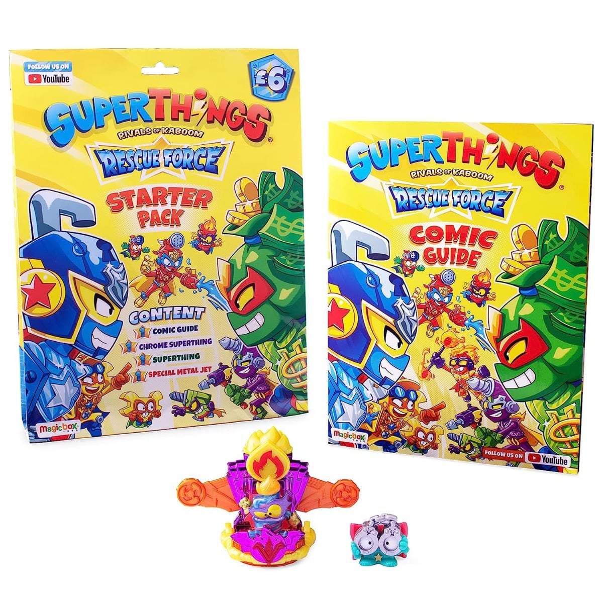 Set Revista SuperThings Rescue Force cu Figurine