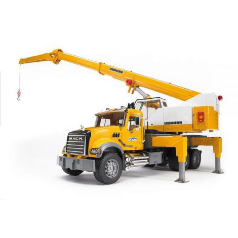 Camion Mack Granite Bruder cu Macara Liebherr - imagine 7