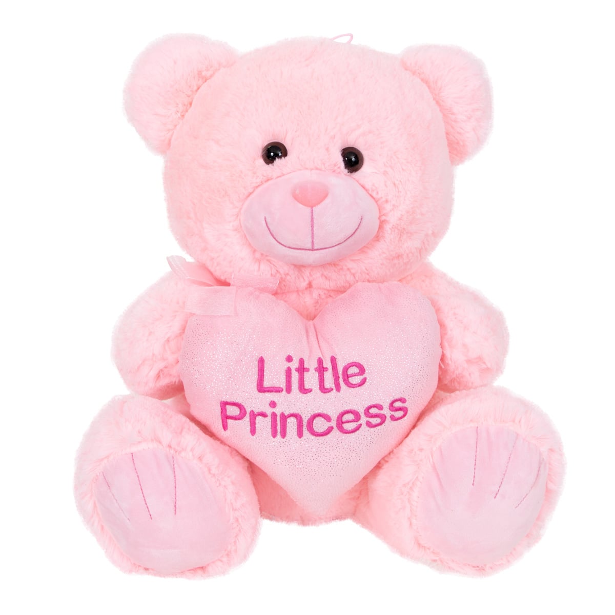 Ursulet Plus Puffy Friends Little Princess, Roz, 45 cm
