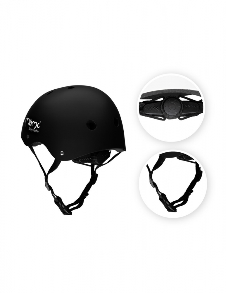 Casca Bicicleta Copii Momi Negru Mat - imagine 4