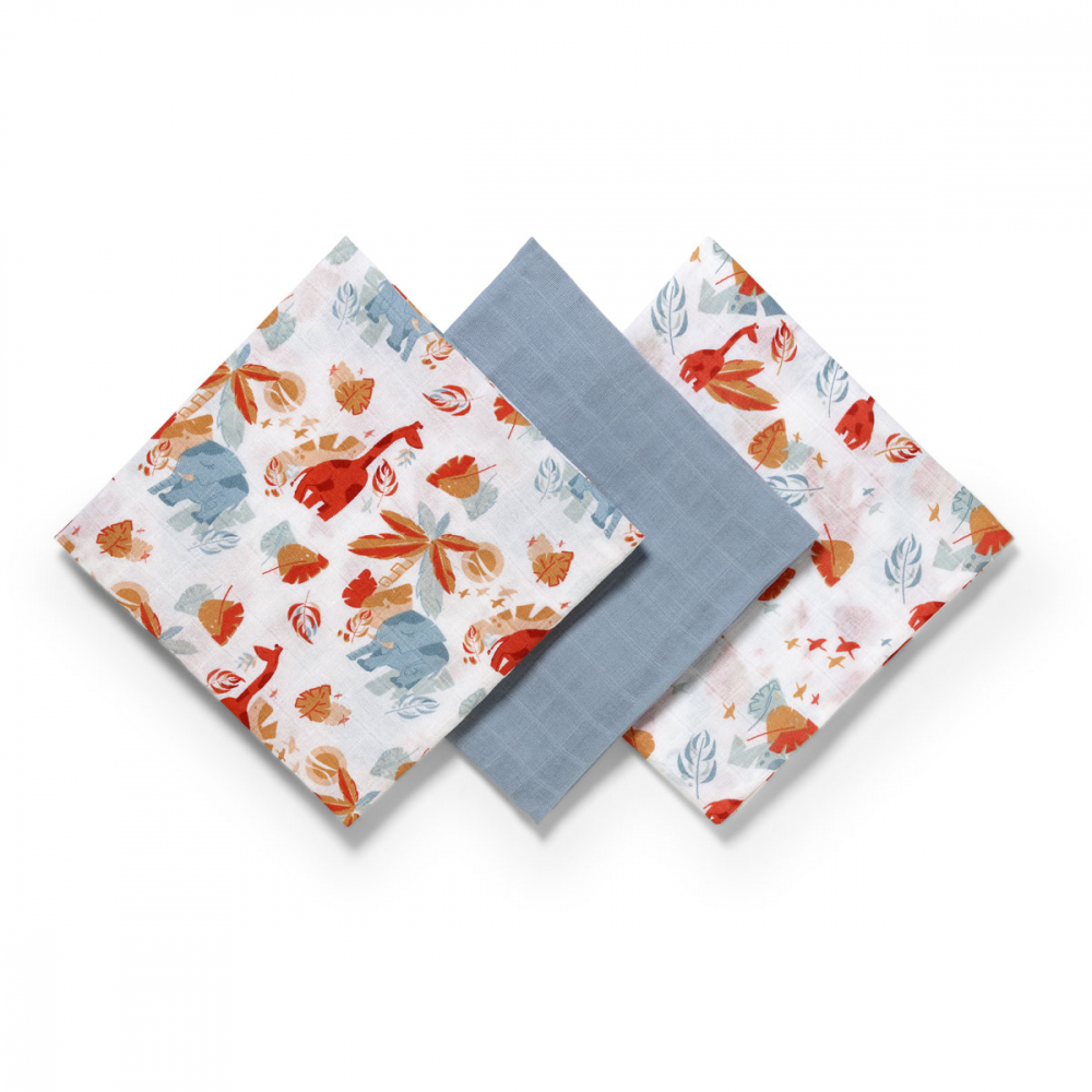Scutece Textile Babyono 3 Buc, Bumbac 100% - imagine 2