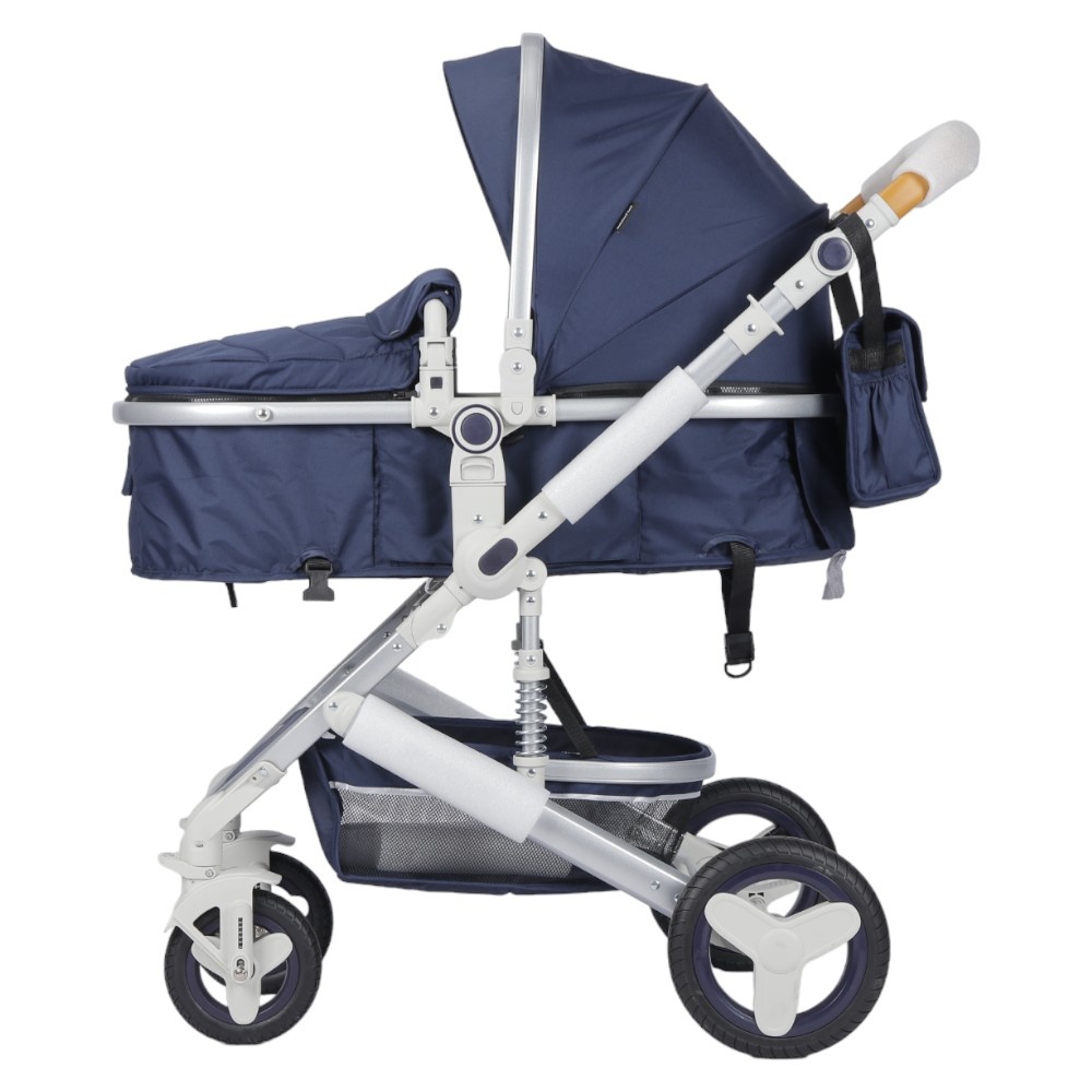 Carucior 3 in 1 Novokids 5300, Albastru Marine