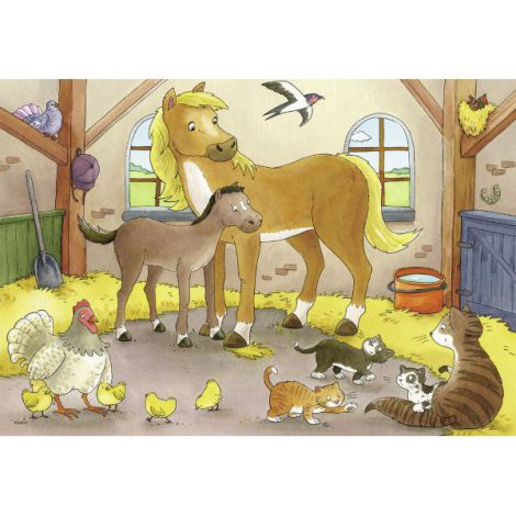 Puzzle Famili Animale Ravensburger, 2x12 Piese - imagine 3