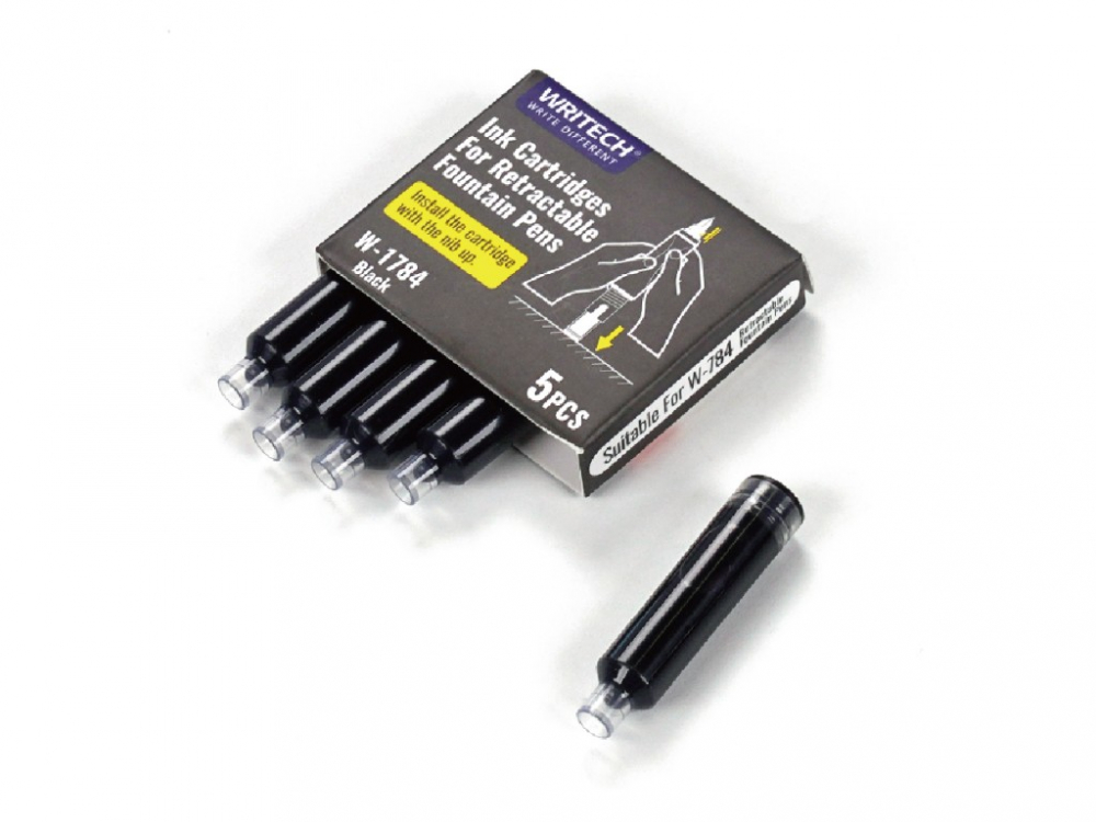 Rezerve Stilou Writech 5 Bucăți - Negru