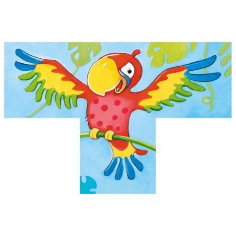 Puzzle Animale Salbatice Goki | Lemn Educativ 2+ - imagine 6