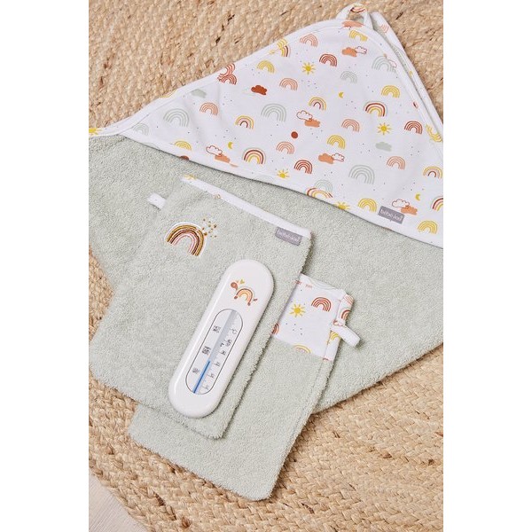 Mănuși Baie Bebe Jou Rainbow Sky, Set 2 Bucăți - imagine 2