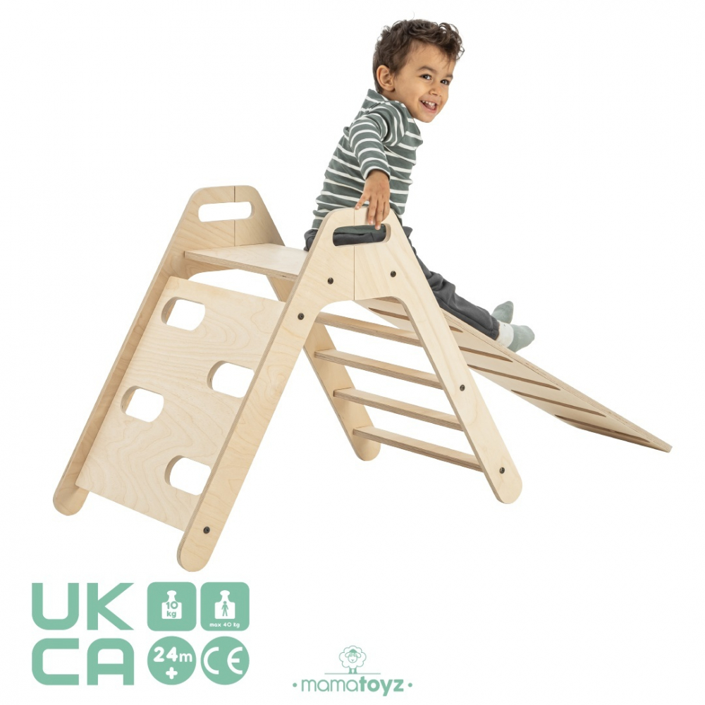 MamaToyz Pikko Set Catarat Montessori cu Tobogan