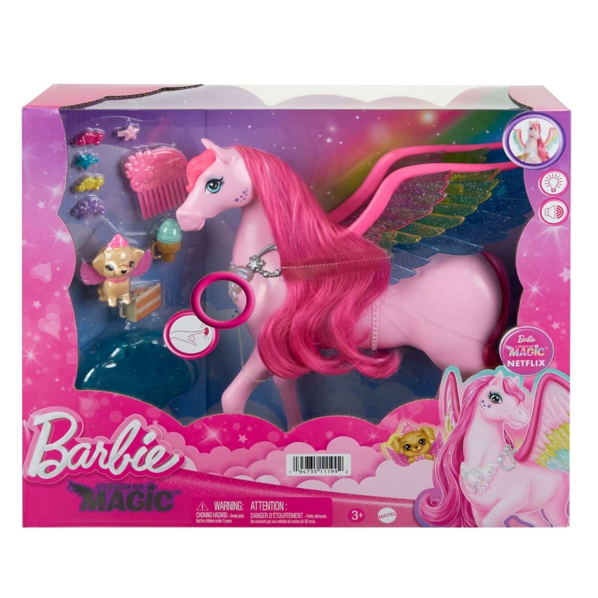 Barbie Pegasus cu Lumini și Sunet HLC40