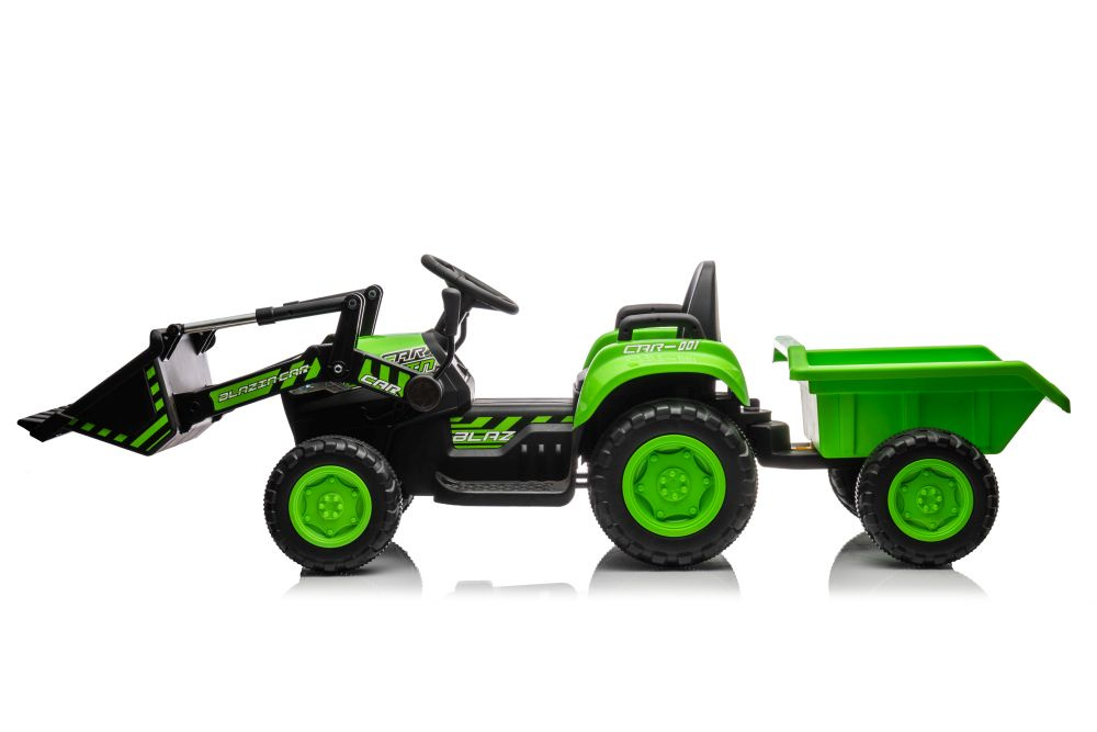 Tractor Electric Leantoys cu Cupa si Remorca - imagine 3