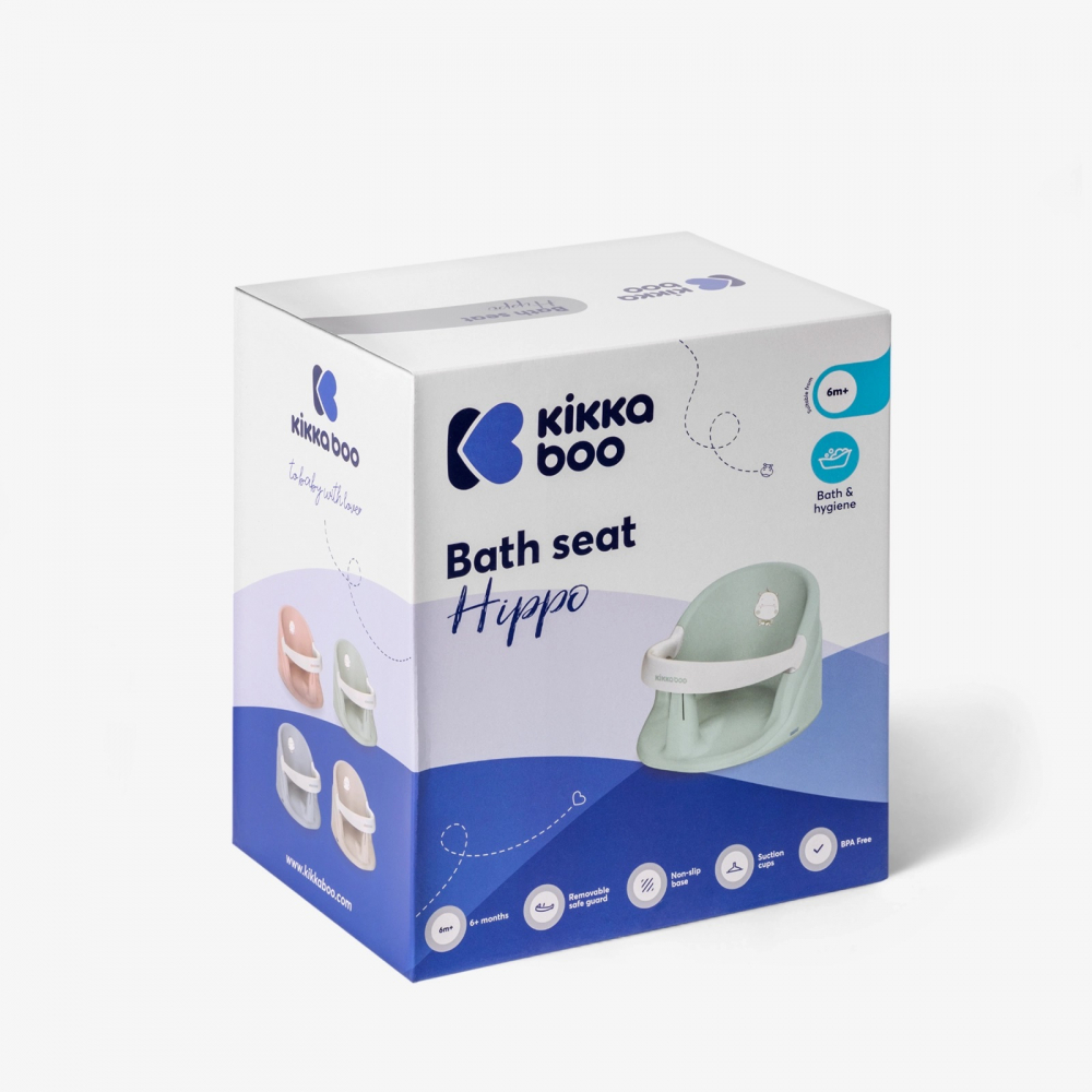 KikkaBoo Hippo Pink - Scaun Baie Sigur pentru Copii - imagine 2